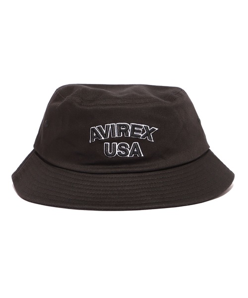 AVIREX（アヴィレックス）の「AVIREX/アビレックス AX USA 3D EMB BUCKET HAT バケットハット（ハット・メンズ・ホワイト/ブラック/ネイビー/カーキ・FREE）」の12枚目の写真