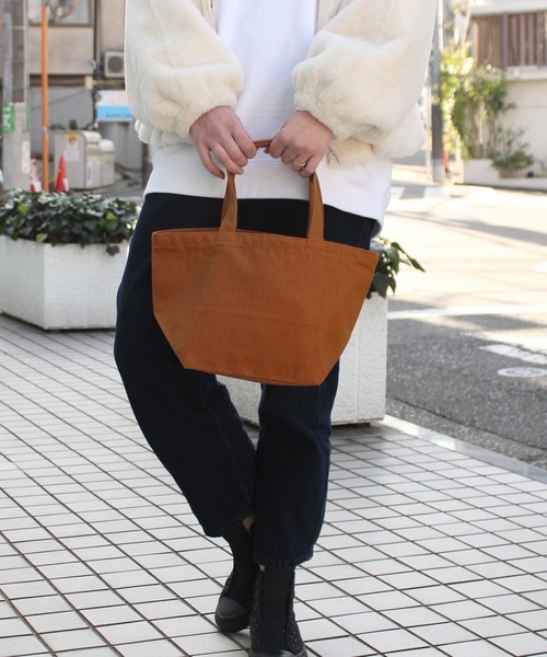 United Athle(ユナイテッドアスレ)の「【UNITED ATHLE】ユナイテッドアスレ ヘビーキャンバス タウントートバッグ 1543(トートバッグ・レディース・オリーブ/ナチュラル/ブラック/ライトグレー/キャメル/ネイビー・FREE)」の6枚目の写真