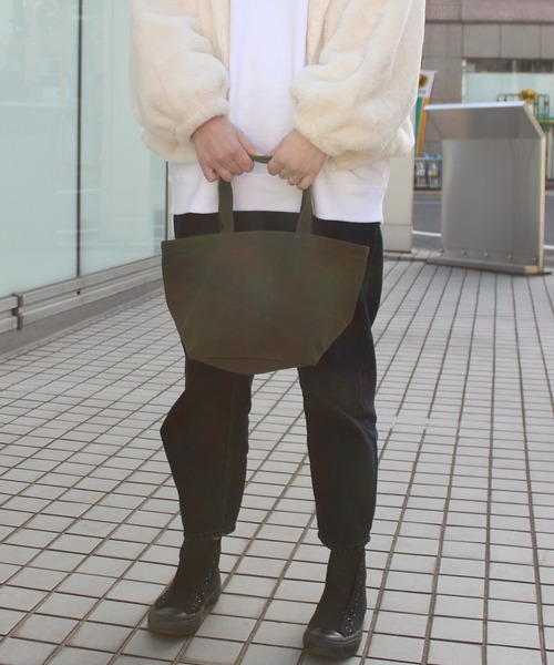 United Athle(ユナイテッドアスレ)の「【UNITED ATHLE】ユナイテッドアスレ ヘビーキャンバス タウントートバッグ 1543(トートバッグ・レディース・オリーブ/ナチュラル/ブラック/ライトグレー/キャメル/ネイビー・FREE)」の21枚目の写真