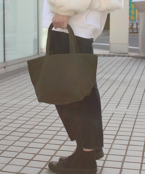 United Athle(ユナイテッドアスレ)の「【UNITED ATHLE】ユナイテッドアスレ ヘビーキャンバス タウントートバッグ 1543(トートバッグ・レディース・オリーブ/ナチュラル/ブラック/ライトグレー/キャメル/ネイビー・FREE)」の17枚目の写真