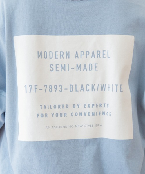 Mysa&Liina(ミーサリーナ)の「BACKプリントオーバーサイズコットンTシャツ(Tシャツ/カットソー・レディース・オフホワイト/サックスブルー/ピンクベージュ・M)」の17枚目の写真