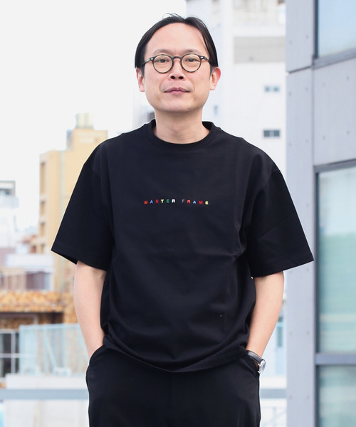 MASTER FRAME（マスターフレーム ）の「MASTER FRAME RAINBOW刺繍Tシャツ（Tシャツ/カットソー・メンズ・ホワイト/ブラック・2/4/3）」の5枚目の写真