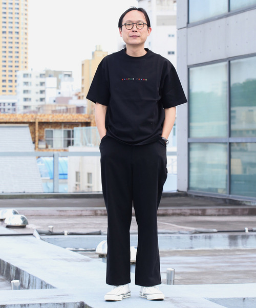 MASTER FRAME（マスターフレーム ）の「MASTER FRAME RAINBOW刺繍Tシャツ（Tシャツ/カットソー・メンズ・ホワイト/ブラック・2/4/3）」の10枚目の写真