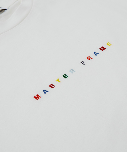 MASTER FRAME（マスターフレーム ）の「MASTER FRAME RAINBOW刺繍Tシャツ（Tシャツ/カットソー・メンズ・ホワイト/ブラック・2/4/3）」の8枚目の写真