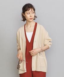 BEAUTY&YOUTH UNITED ARROWS | BY Vネックオーバーニットカーディガン -ウォッシャブル-(カーディガン/ボレロ)