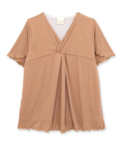 fran de lingerie（フランデランジェリー）の「bumpyプルオーバー・パンツ上下セット（ルームウェア/パジャマ・レディース・ブラウン/セージグリーン/ダークグレー・M-L）」の14枚目の写真