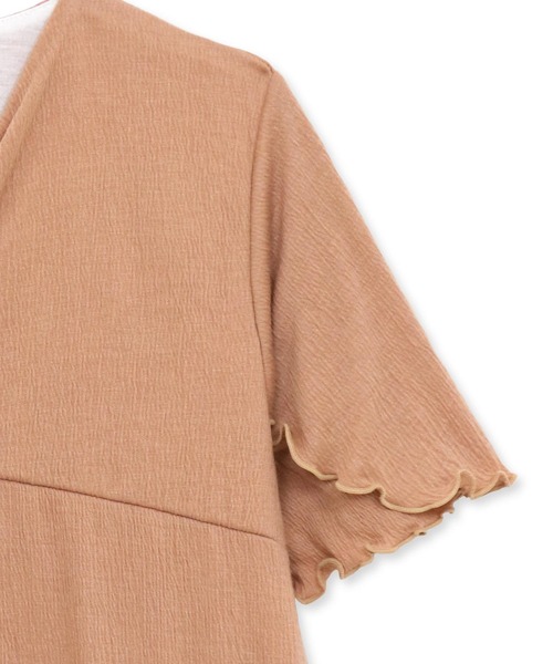 fran de lingerie（フランデランジェリー）の「bumpyプルオーバー・パンツ上下セット（ルームウェア/パジャマ・レディース・ブラウン/セージグリーン/ダークグレー・M-L）」の15枚目の写真