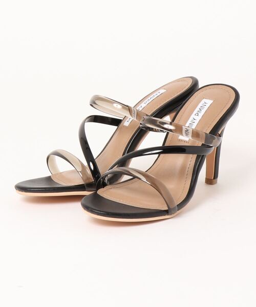 Miminy Piminy（ミミニー ピミニー）の「MiminyPiminy(ミミニーピミニー) チューブベルトヒール サンダル（サンダル・レディース・ブラック/ブラウン/クリア・L/S/M/LL）」の2枚目の写真