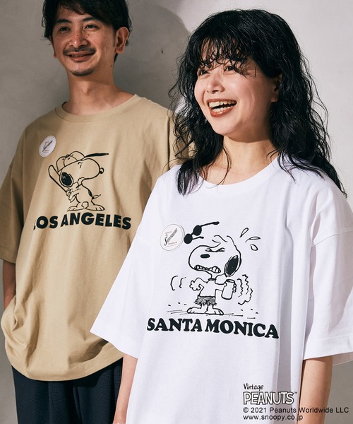 セール】【PEANUTS×SPORTS WEAR by relume】スヌーピーTシャツ（T