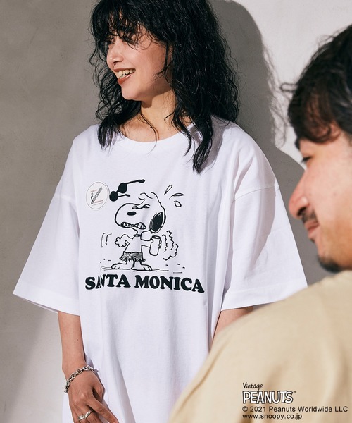 セール】【PEANUTS×SPORTS WEAR by relume】スヌーピーTシャツ