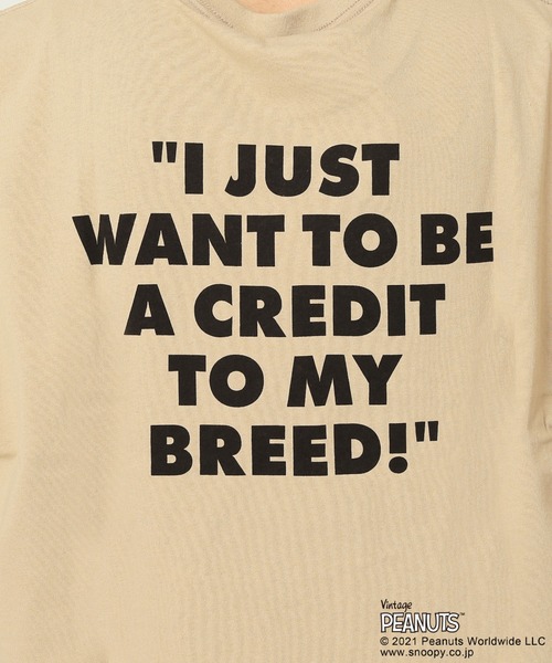 JOURNAL STANDARD relume（ジャーナルスタンダード　レリューム）の「【PEANUTS×SPORTS WEAR by relume】スヌーピーTシャツ（Tシャツ/カットソー・メンズ・ホワイト/ブラック/スミクロ/ベージュ・MEDIUM/LARGE/X-LARGE）」の16枚目の写真