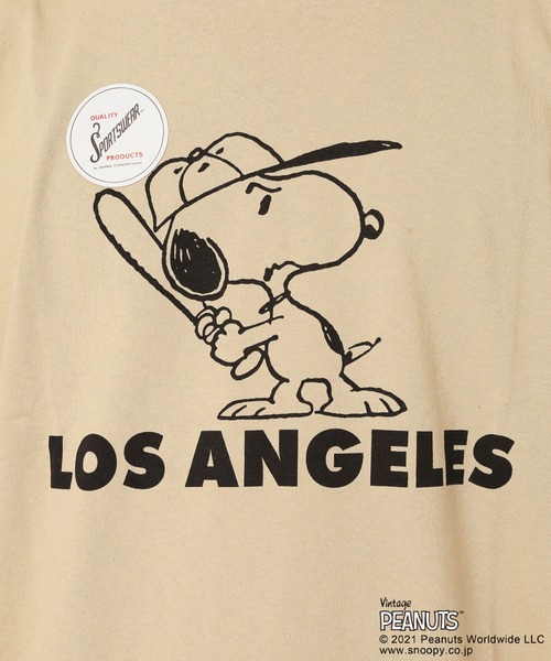 セール】【PEANUTS×SPORTS WEAR by relume】スヌーピーTシャツ