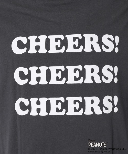 JOURNAL STANDARD relume（ジャーナルスタンダード　レリューム）の「【PEANUTS×SPORTS WEAR by relume】スヌーピーTシャツ（Tシャツ/カットソー・メンズ・ホワイト/ブラック/スミクロ/ベージュ・MEDIUM/LARGE/X-LARGE）」の17枚目の写真