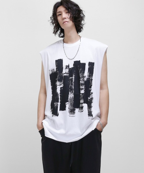 ルグランブルー、無地ロングタンクトップ ロングタンクトップ ルーズシルエット（Tシャツ/カットソー