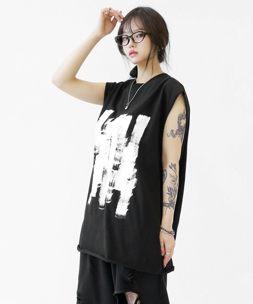 ロングタンクトップ ルーズシルエット（Tシャツ/カットソー