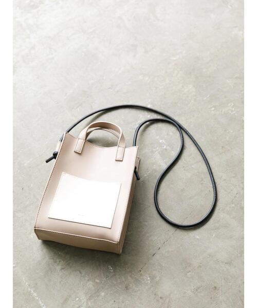 koe(コエ)の「フロントポケットショルダーバッグ*(ショルダーバッグ・レディース・アイボリー/レオパード/グレイッシュベージュ・FREE)」の6枚目の写真