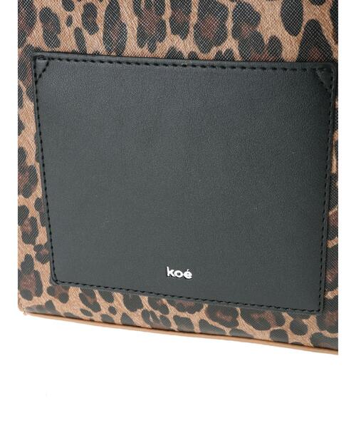koe(コエ)の「フロントポケットショルダーバッグ*(ショルダーバッグ・レディース・アイボリー/レオパード/グレイッシュベージュ・FREE)」の13枚目の写真