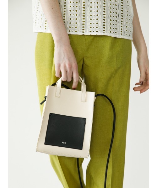 koe(コエ)の「フロントポケットショルダーバッグ*(ショルダーバッグ・レディース・アイボリー/レオパード/グレイッシュベージュ・FREE)」の18枚目の写真