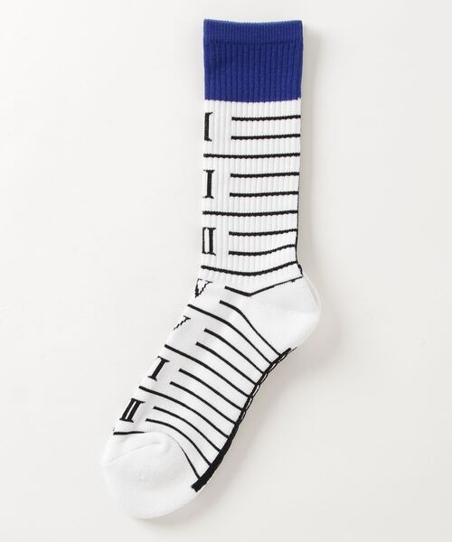 DANKE SCHON（ダンケシェーン）の「DankeSchon(ダンケシェーン) ルーラーグラフィックソックス/CM Socks（ソックス/靴下・メンズ・ブラック/ホワイト・FREE）」の2枚目の写真