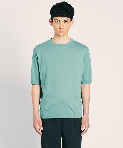 UNITED ARROWS(ユナイテッドアローズ)の「<UNITED ARROWS> セーターマシン ニット Tシャツ(ニット/セーター・メンズ・グレー/オフホワイト/ライム/イエロー・SMALL/MEDIUM/LARGE/X-LARGE)」の4枚目の写真