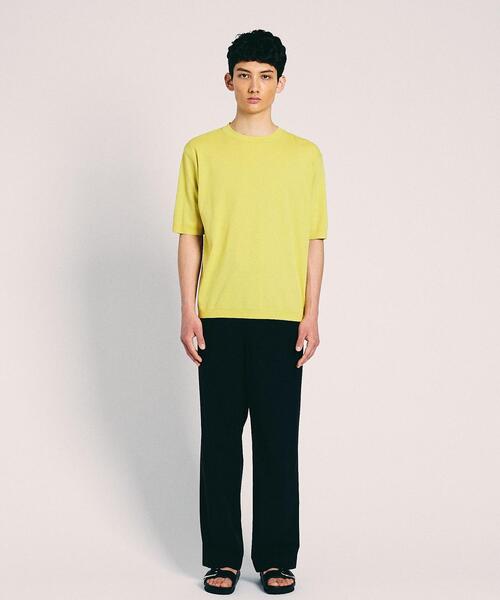 UNITED ARROWS(ユナイテッドアローズ)の「<UNITED ARROWS> セーターマシン ニット Tシャツ(ニット/セーター・メンズ・グレー/オフホワイト/ライム/イエロー・SMALL/MEDIUM/LARGE/X-LARGE)」の7枚目の写真