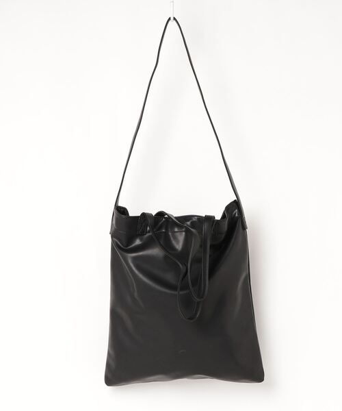 X-girl（エックスガール）の「FAUX LEATHER 2WAY BIG TOTE（トートバッグ・レディース・ブラック/ベージュ/パープル・ONE SIZE）」の19枚目の写真