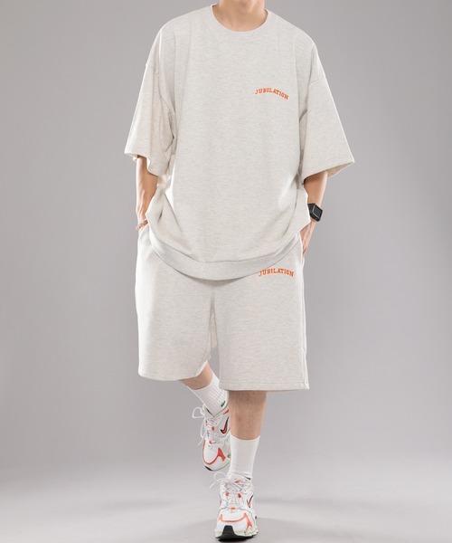 kutir(クティール)の「カレッジロゴ刺繍ルーズTシャツ(Tシャツ/カットソー・メンズ・ダークグリーン/グレー/ダークブルー・MEDIUM/LARGE)」の4枚目の写真