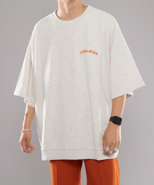kutir(クティール)の「カレッジロゴ刺繍ルーズTシャツ(Tシャツ/カットソー・メンズ・ダークグリーン/グレー/ダークブルー・MEDIUM/LARGE)」の11枚目の写真