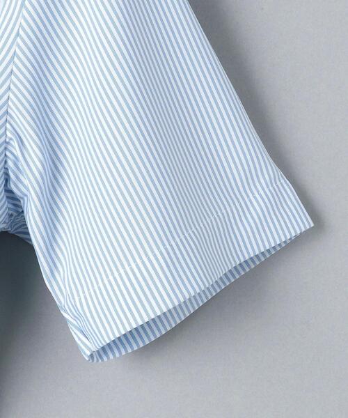 WORK TRIP OUTFITS GREEN LABEL RELAXING（ワークトリップアウトフィッツグリーンレーベル リラクシング）の「WTO Pロンスト トリコット カッタウェイ スリム ドレスシャツ -イージーアイロン・吸水速乾・ストレッチ-（ビジネスシャツ・メンズ・ライトブルー/コバルトブルー・SMALL/LARGE/X-LARGE/MEDIUM）」の16枚目の写真