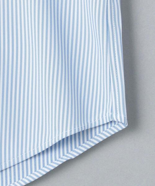 WORK TRIP OUTFITS GREEN LABEL RELAXING（ワークトリップアウトフィッツグリーンレーベル リラクシング）の「WTO Pロンスト トリコット カッタウェイ スリム ドレスシャツ -イージーアイロン・吸水速乾・ストレッチ-（ビジネスシャツ・メンズ・ライトブルー/コバルトブルー・SMALL/LARGE/X-LARGE/MEDIUM）」の3枚目の写真