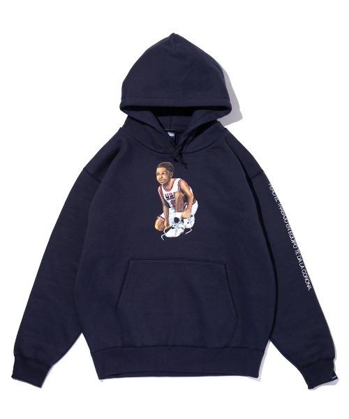 APPLEBUM（アップルバム）の「Barcelona'92 Boy Sweat Parka（パーカー・メンズ・ネイビー/グレー/ホワイト・XX-LARGE/LARGE/MEDIUM/X-LARGE/SMALL）」の3枚目の写真