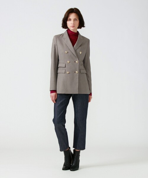 LOVELESS(ラブレス)の「ガンクラブコンケープド ダブルジャケット(テーラードジャケット・レディース・ブラウン系その他・34/36/38)」の2枚目の写真