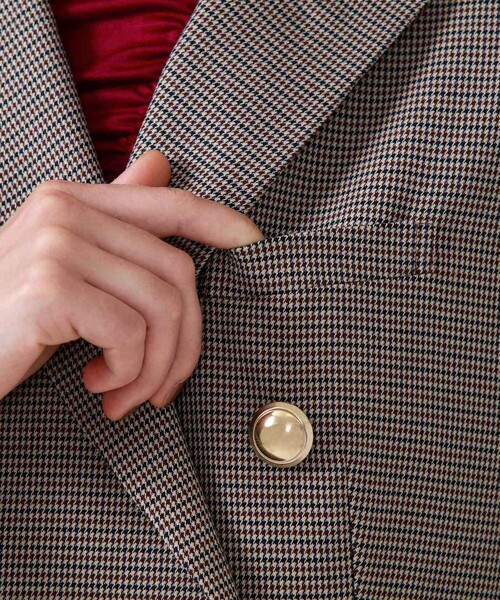 LOVELESS(ラブレス)の「ガンクラブコンケープド ダブルジャケット(テーラードジャケット・レディース・ブラウン系その他・34/36/38)」の7枚目の写真