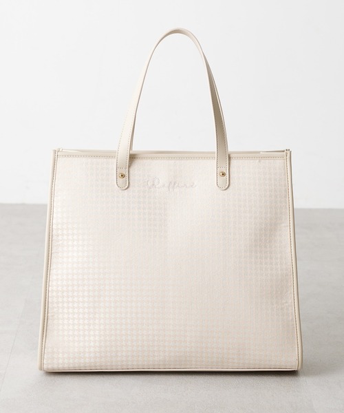 OLIVE des OLIVE（オリーブデオリーブ）の「トリミングトートバッグ（トートバッグ・レディース・オフホワイト/ブラック/ベージュ/ダークブラウン・FREE）」の18枚目の写真