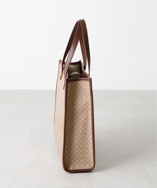 OLIVE des OLIVE（オリーブデオリーブ）の「トリミングトートバッグ（トートバッグ・レディース・オフホワイト/ブラック/ベージュ/ダークブラウン・FREE）」の21枚目の写真