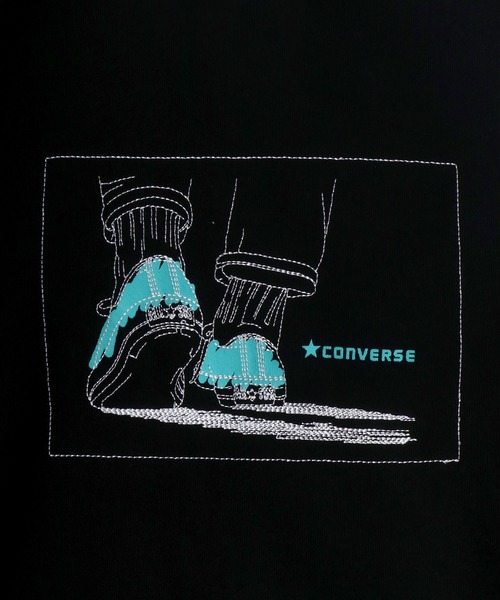 CONVERSE（コンバース）の「CONVERSE(コンバース)スニーカーグラフィック プリント スウェットトップス レディース/トレーナープルオーバー（スウェット・レディース・ホワイト/ブラック/ホワイト系その他/ブラック系その他・M/L）」の12枚目の写真