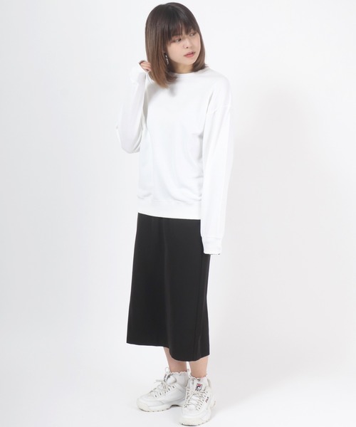 CONVERSE（コンバース）の「CONVERSE(コンバース)スニーカーグラフィック プリント スウェットトップス レディース/トレーナープルオーバー（スウェット・レディース・ホワイト/ブラック/ホワイト系その他/ブラック系その他・M/L）」の19枚目の写真