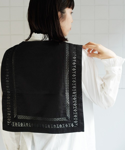 bulle de savon LINEN　washer　sailorブルゾン bulle de savon（ビュルデサボン）の「smocking big sailor