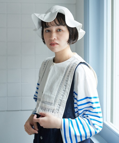 bulle de savon LINEN　washer　sailorブルゾン bulle de savon（ビュルデサボン）の「smocking big sailor