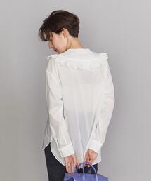 BEAUTY&YOUTH UNITED ARROWS | BY コットンカラーフリルシャツ ∴(シャツ/ブラウス)