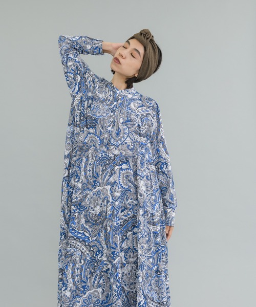 manana suerte(マニャーナスエルテ)の「ペイズリーティアードワンピース(ワンピース・レディース・イエロー/ブルー・FREE)」の3枚目の写真