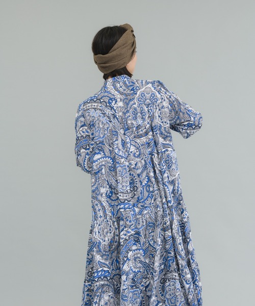 manana suerte(マニャーナスエルテ)の「ペイズリーティアードワンピース(ワンピース・レディース・イエロー/ブルー・FREE)」の5枚目の写真