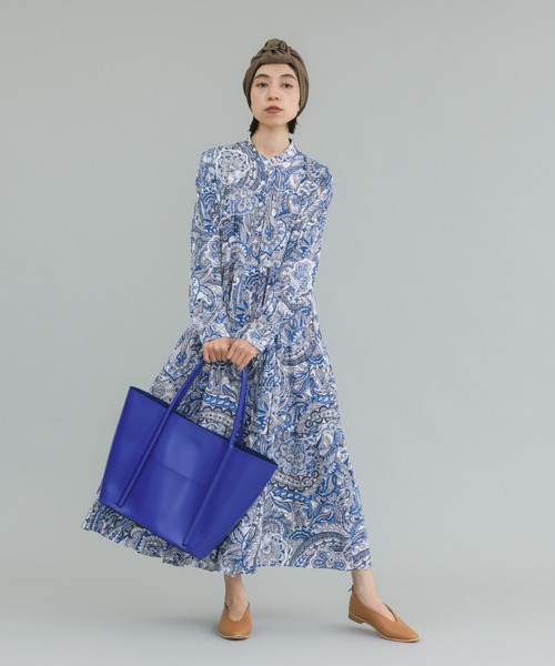 manana suerte(マニャーナスエルテ)の「ペイズリーティアードワンピース(ワンピース・レディース・イエロー/ブルー・FREE)」の15枚目の写真