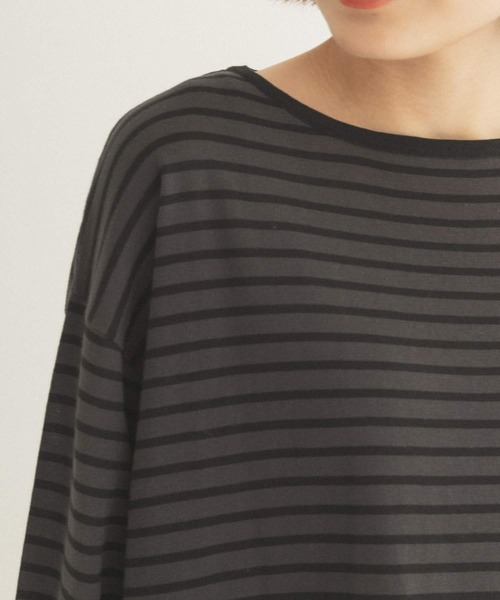 FORK&SPOON（フォークアンドスプーン）の「FORK&SPOON　ボーダールーズニット（ニット/セーター・レディース・グレー系その他/ブルー系その他/ブラック系その他・ONE）」の5枚目の写真