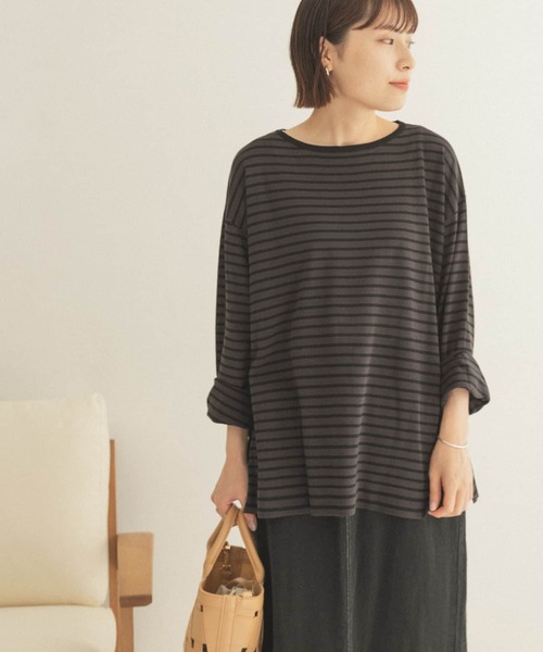 FORK&SPOON（フォークアンドスプーン）の「FORK&SPOON　ボーダールーズニット（ニット/セーター・レディース・グレー系その他/ブルー系その他/ブラック系その他・ONE）」の14枚目の写真