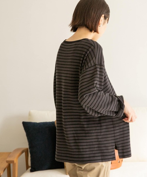 FORK&SPOON（フォークアンドスプーン）の「FORK&SPOON　ボーダールーズニット（ニット/セーター・レディース・グレー系その他/ブルー系その他/ブラック系その他・ONE）」の17枚目の写真