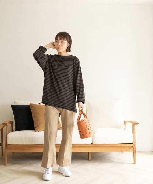 FORK&SPOON（フォークアンドスプーン）の「FORK&SPOON　ボーダールーズニット（ニット/セーター・レディース・グレー系その他/ブルー系その他/ブラック系その他・ONE）」の22枚目の写真