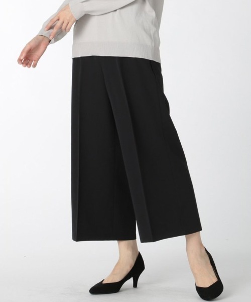 m.f.editorial(エムエフエディトリアル)の「エムエフエディトリアルレディース/m.f.editorial:Women ストレッチ ボタン付 ワイドパンツ(その他パンツ・レディース・ライトグレー/ベージュ/ブラック・S/LARGE/MEDIUM)」の2枚目の写真