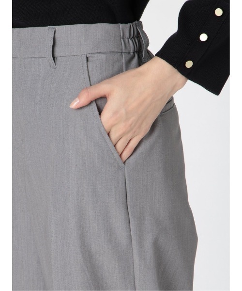 m.f.editorial(エムエフエディトリアル)の「エムエフエディトリアルレディース/m.f.editorial:Women ストレッチ ボタン付 ワイドパンツ(その他パンツ・レディース・ライトグレー/ベージュ/ブラック・S/LARGE/MEDIUM)」の9枚目の写真