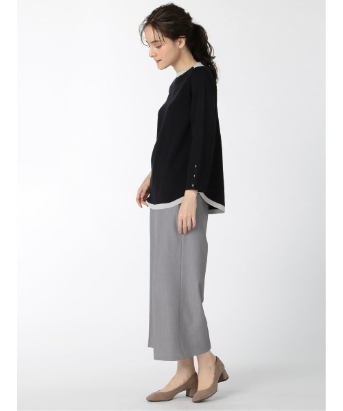 m.f.editorial(エムエフエディトリアル)の「エムエフエディトリアルレディース/m.f.editorial:Women ストレッチ ボタン付 ワイドパンツ(その他パンツ・レディース・ライトグレー/ベージュ/ブラック・S/LARGE/MEDIUM)」の18枚目の写真